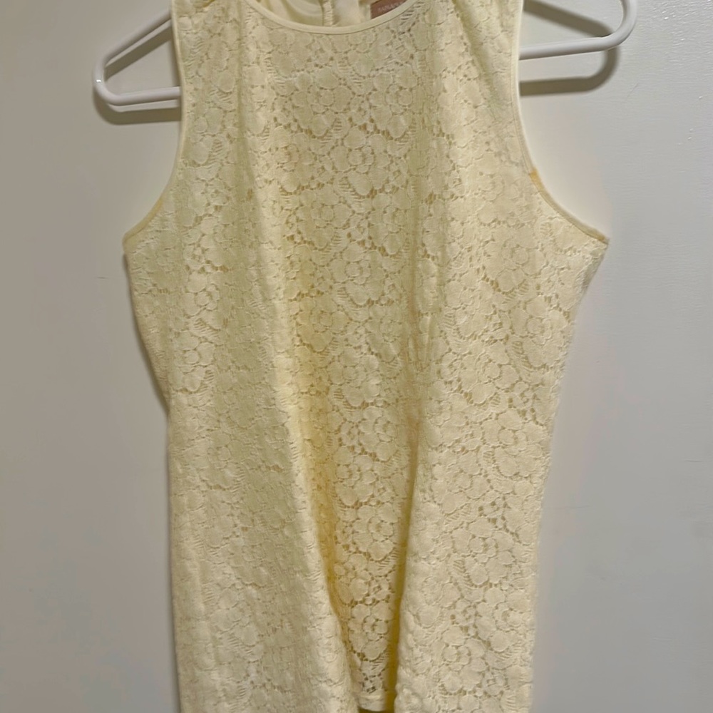 cream lace shirt